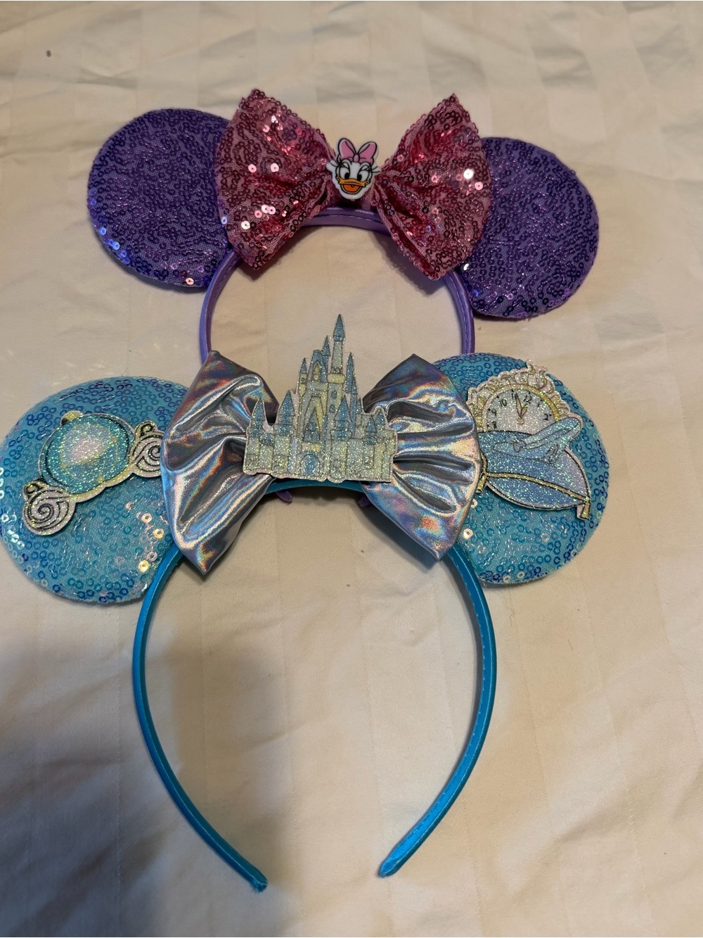 Sequin Minnie Ear Headbands Set of two